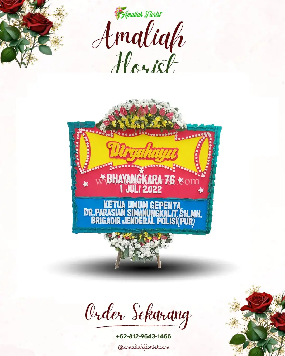 Papan Bunga HUT Ulang Tahun Tamiajeng